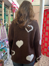 Load image into Gallery viewer, LIBBY Love Cardigan (chocolate)
