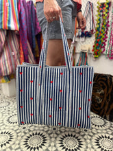 Load image into Gallery viewer, 100% Cotton Love Tote (navy)
