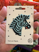Load image into Gallery viewer, Zebra Iron-on Patch
