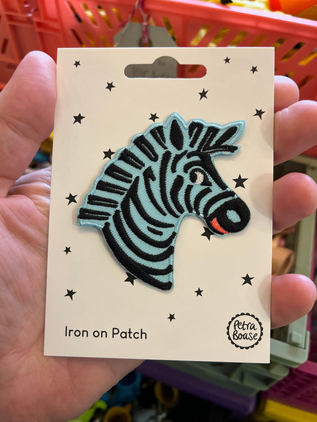Zebra Iron-on Patch
