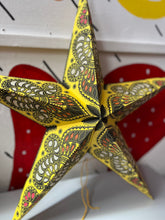 Load image into Gallery viewer, Star lantern/decoration (Yellow 2)

