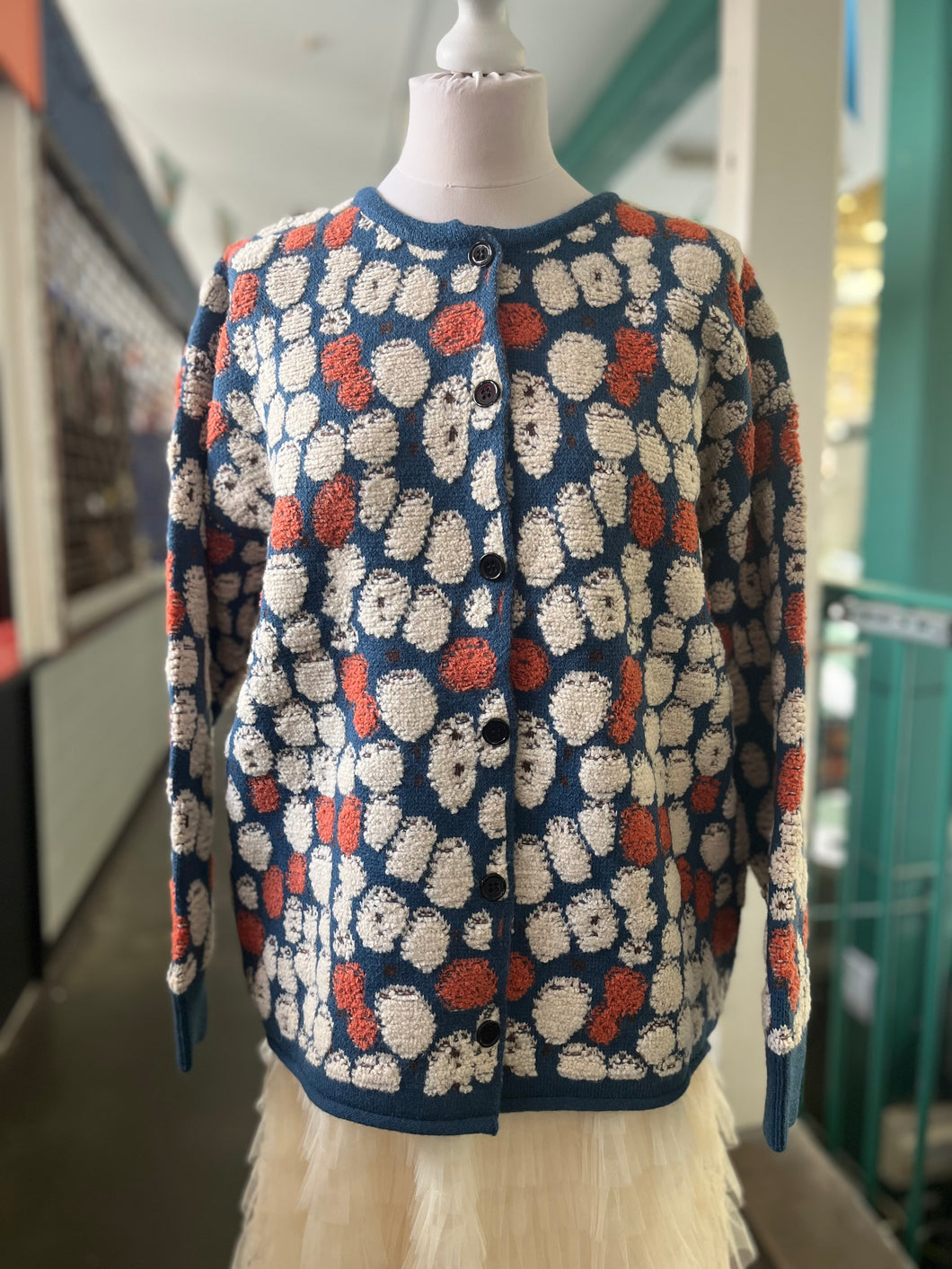 Blue floral Cardigan/jacket