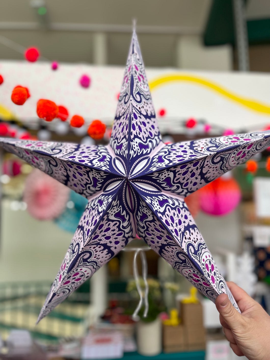Star lantern/decoration (Lilac 6)