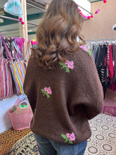 Load image into Gallery viewer, FLORA Cardigan (chocolate)

