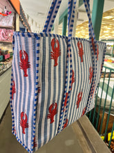 Load image into Gallery viewer, 100% Cotton Lobster Bag (blue)
