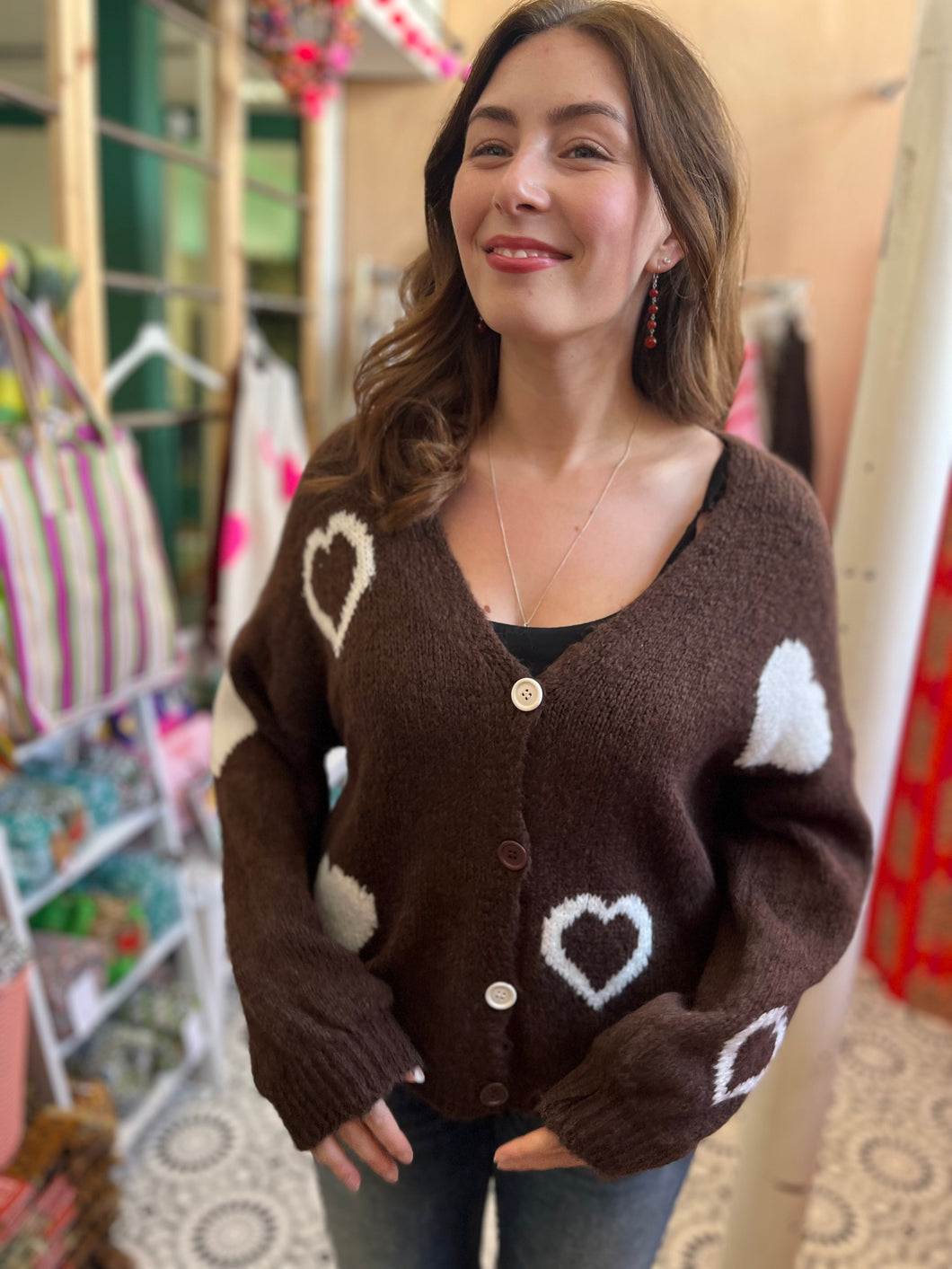 LIBBY Love Cardigan (chocolate)