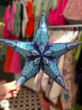 Load image into Gallery viewer, Star lantern/decoration (Blue 1)
